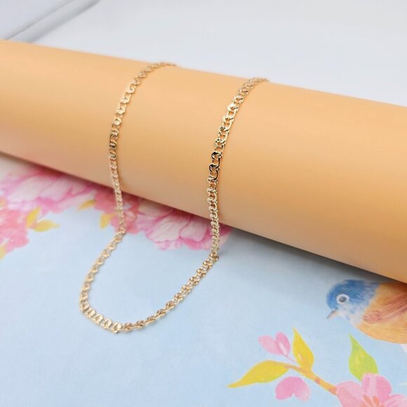 "Chunky Rose Gold Chain Necklace for Bold Statement Look, 19.7 Inch, XPNL0079 - Picture 2 of 12